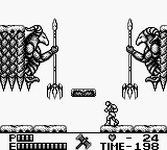 une photo d'Ã©cran de Castlevania 2 - Belmont s Revenge sur Nintendo Game Boy